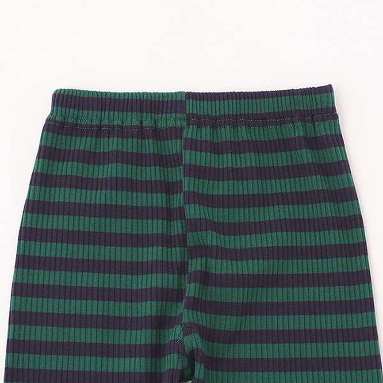 [365D.] Anti-Stain Stripe Pattern Ribbed 7/8 Leggings,Black, large image number 6