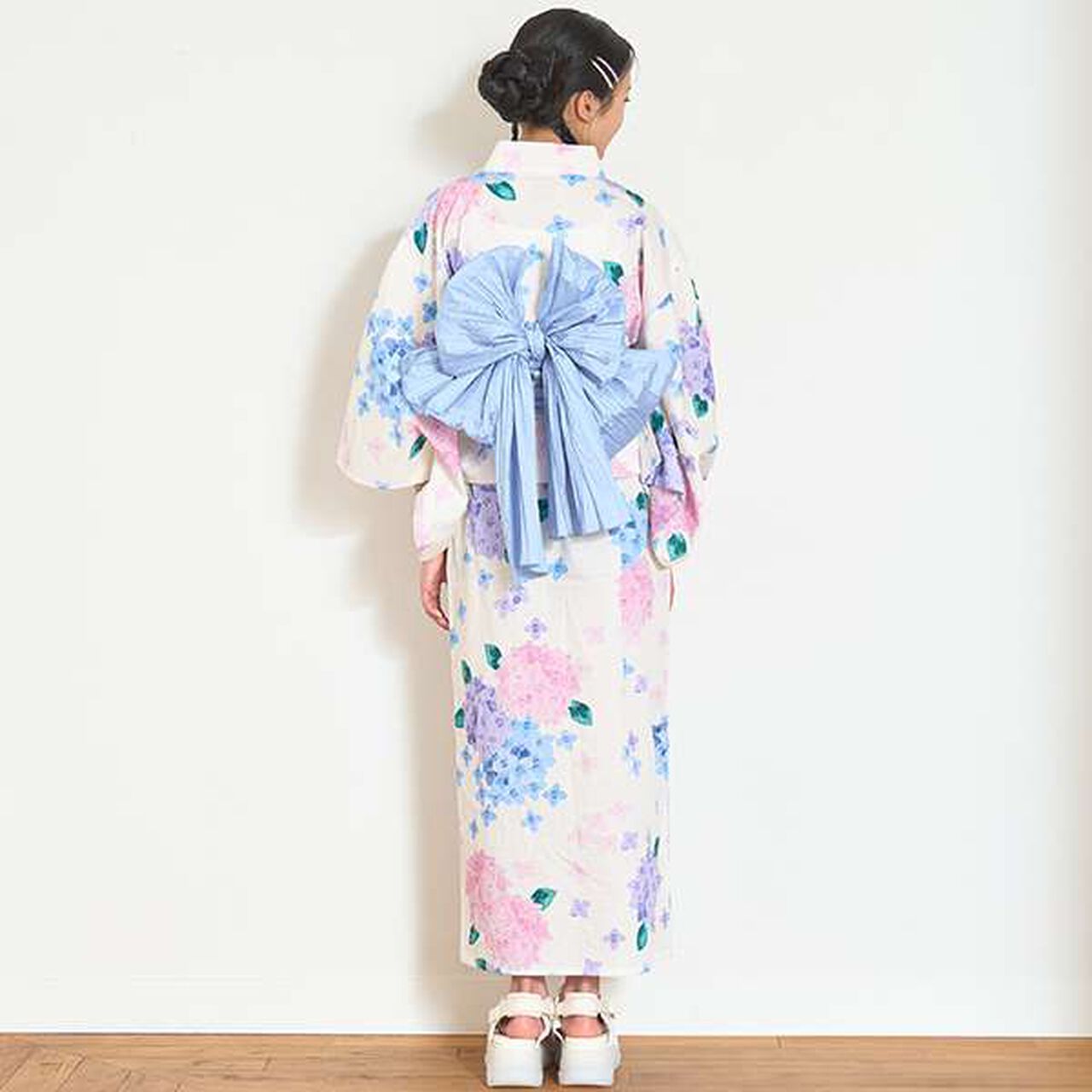 [HIBIYA-KADAN] Hydrangea 2 WAY Yukata,Navy, large image number 14
