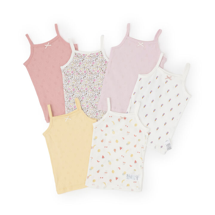 [Weak Acidity] Girls' Camisole Undergarments 2-Pack,Moderate pink, medium image number 9