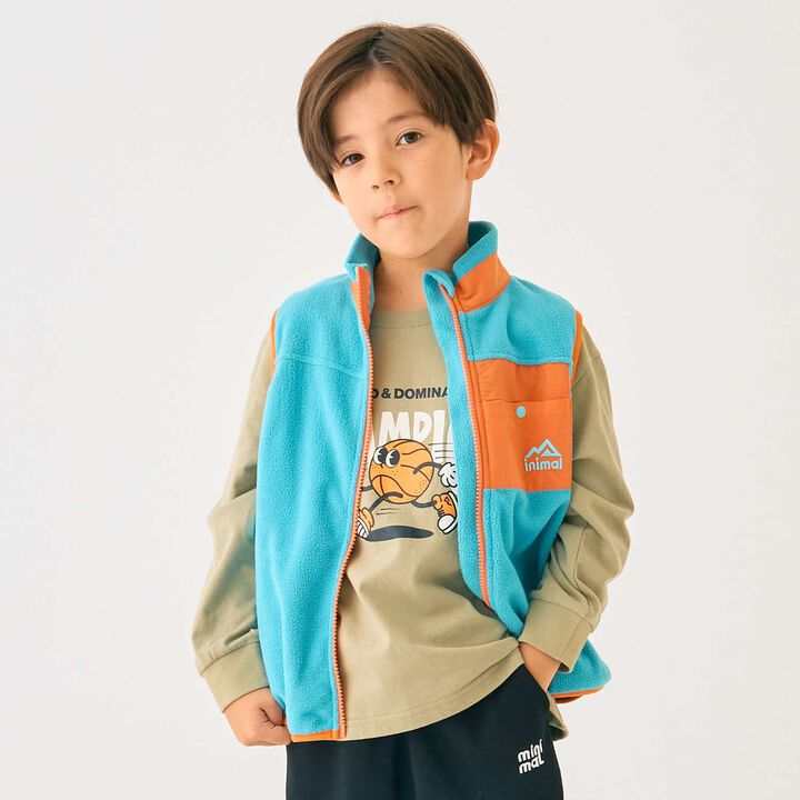 Fleece Vest,Turquoise, medium image number 0