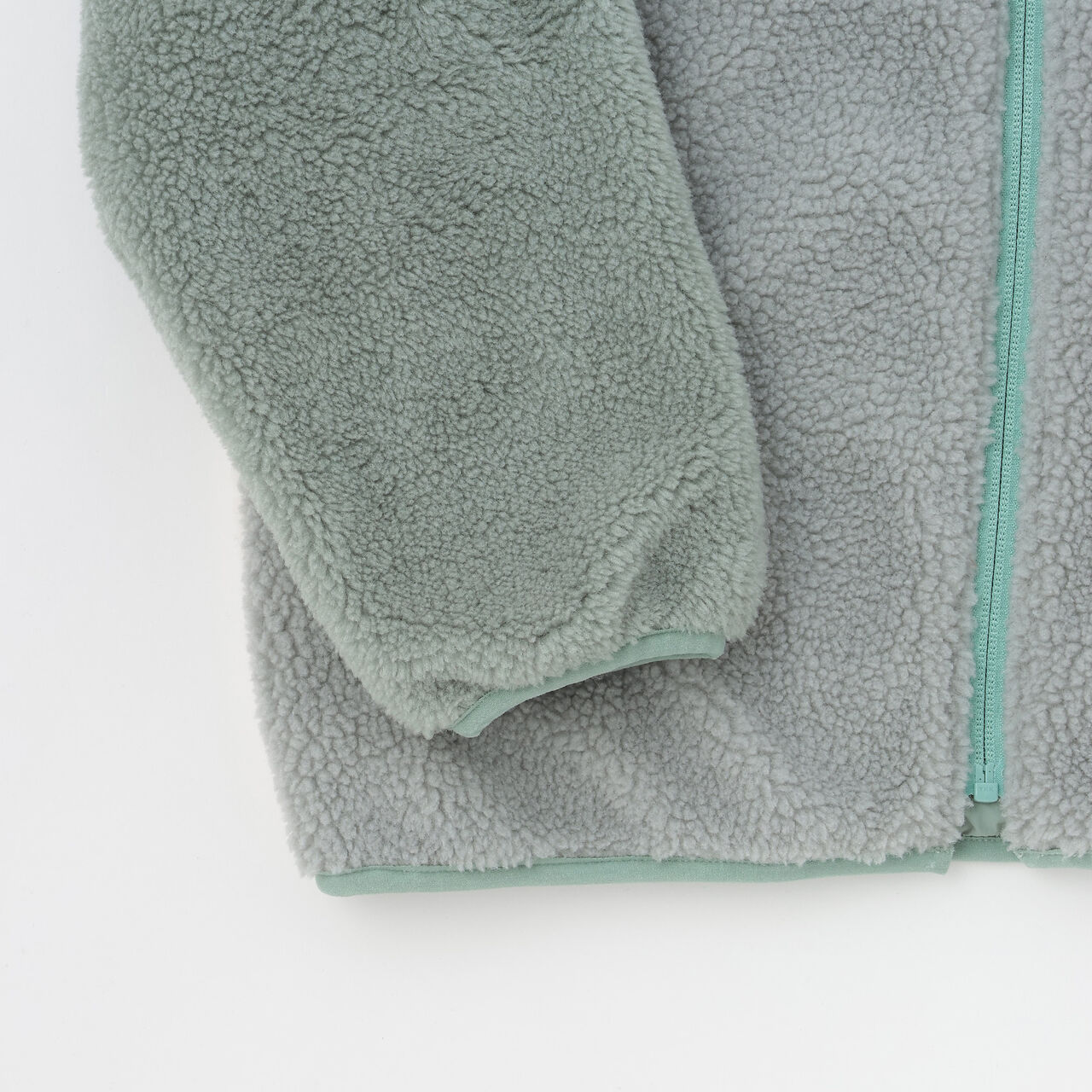 Reversible Color-Blocked Boa Outerwear,Black, large image number 10