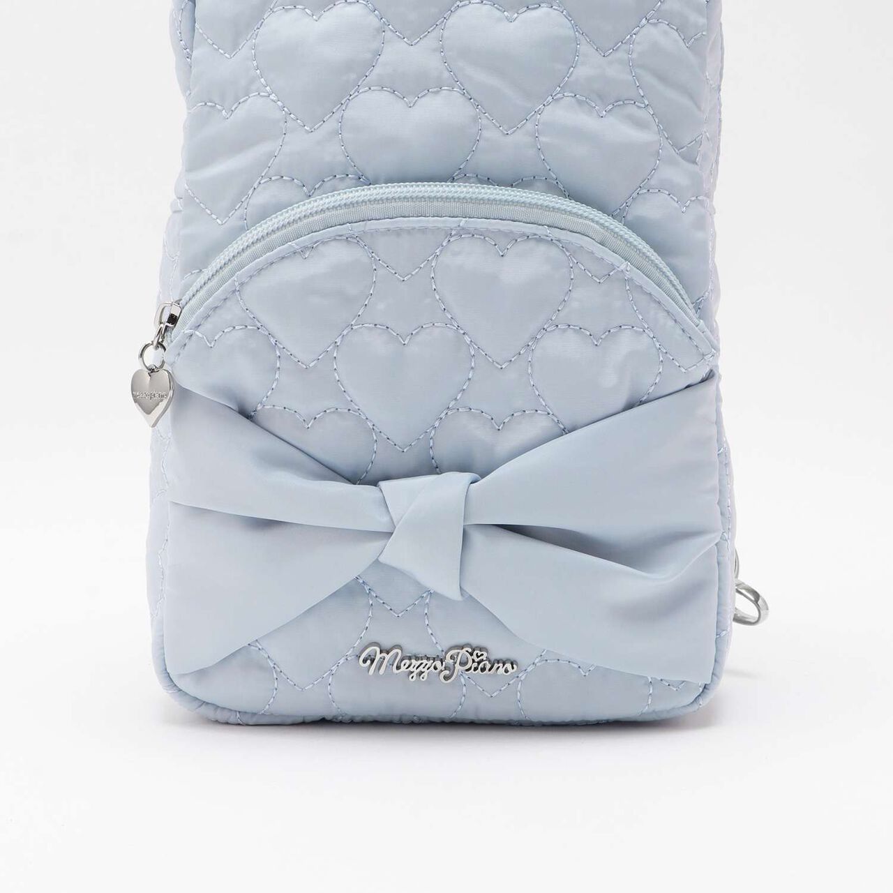 Heart Quilt 2-Way Sling Bag,Sax blue, large image number 4