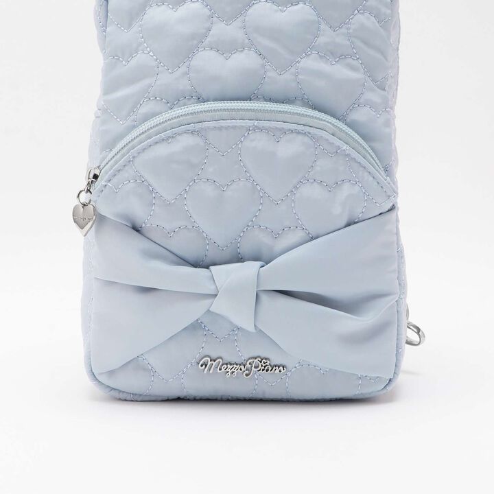 Heart Quilt 2-Way Sling Bag,Sax blue, medium image number 4