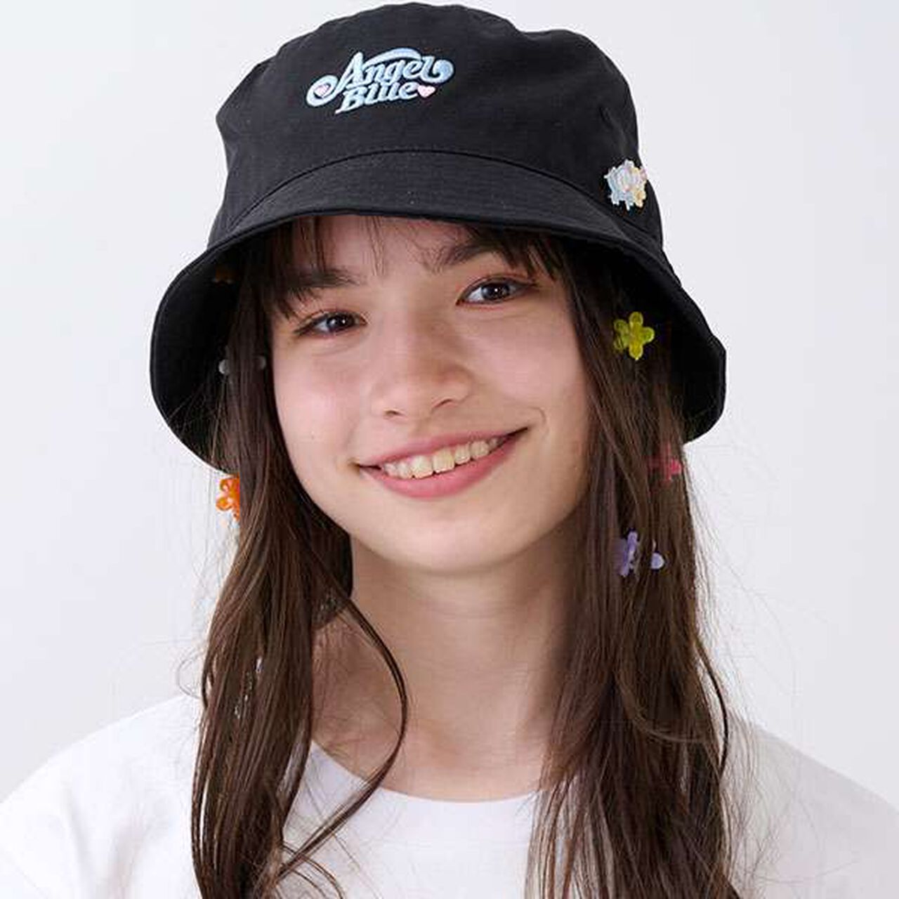 Mr. Nakamura Bucket Hat (with Pin Badge),Black, large image number 0