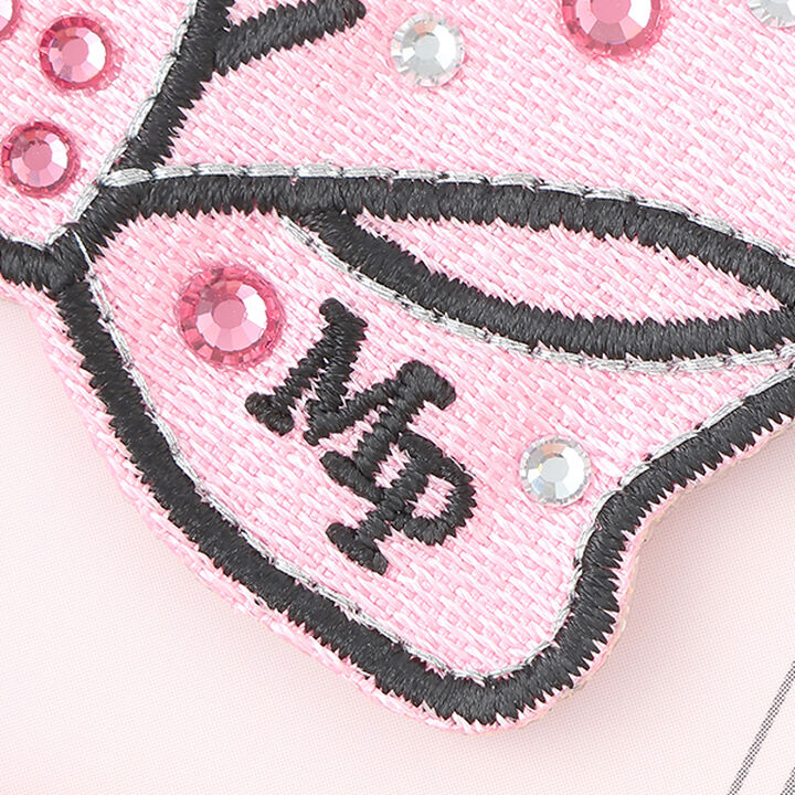 Sparkling Ribbon Patch A,Pink, medium image number 1