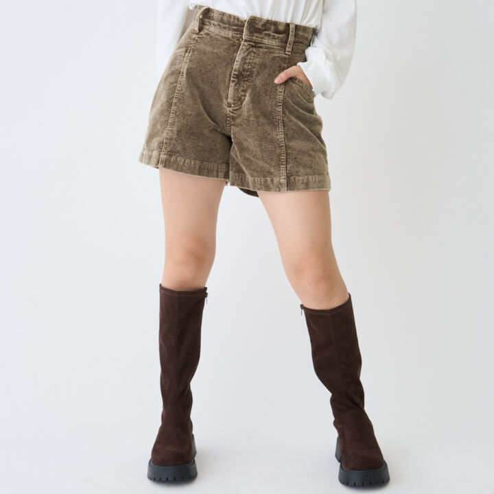 Casual Look Corduroy Shorts,Brown, medium image number 4