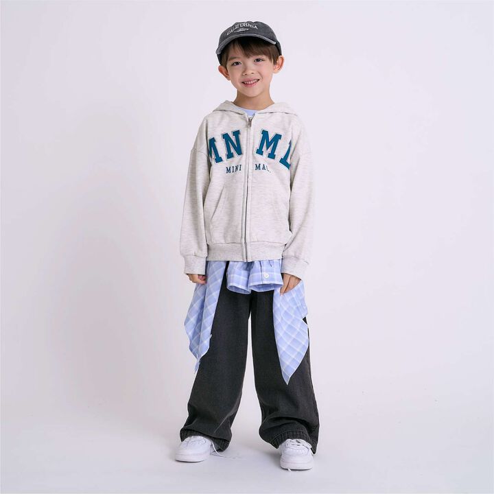 Denim Wide Pants,Black, medium image number 9