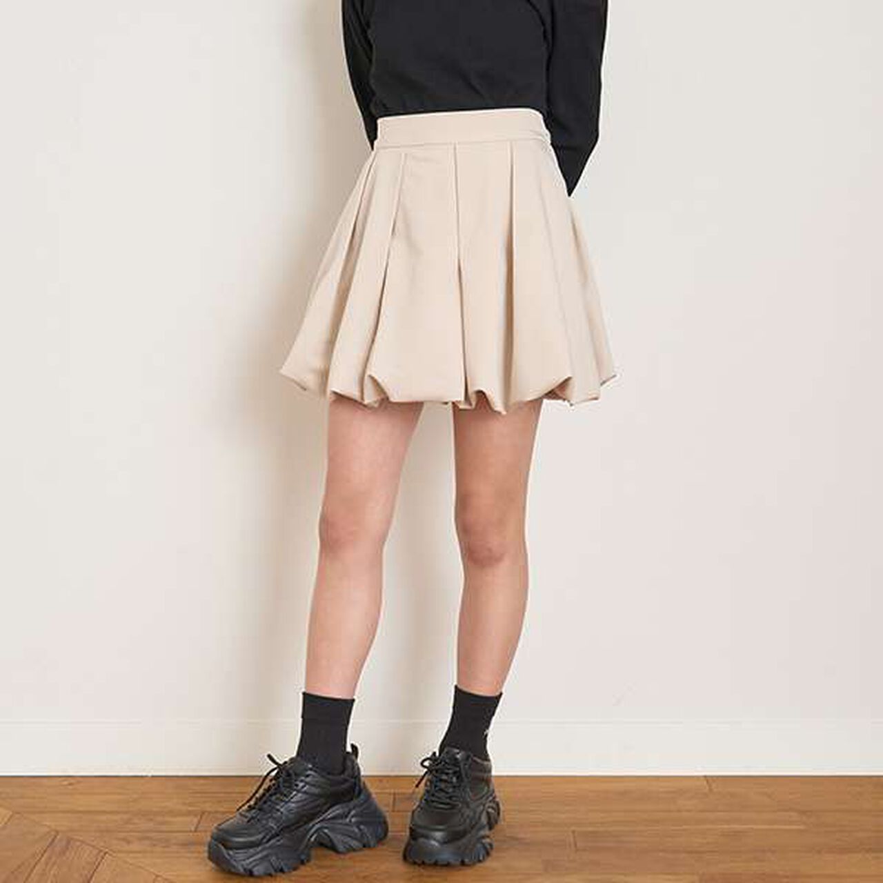 [DHOLIC] Balloon Skirt Pants,Gray, large image number 20