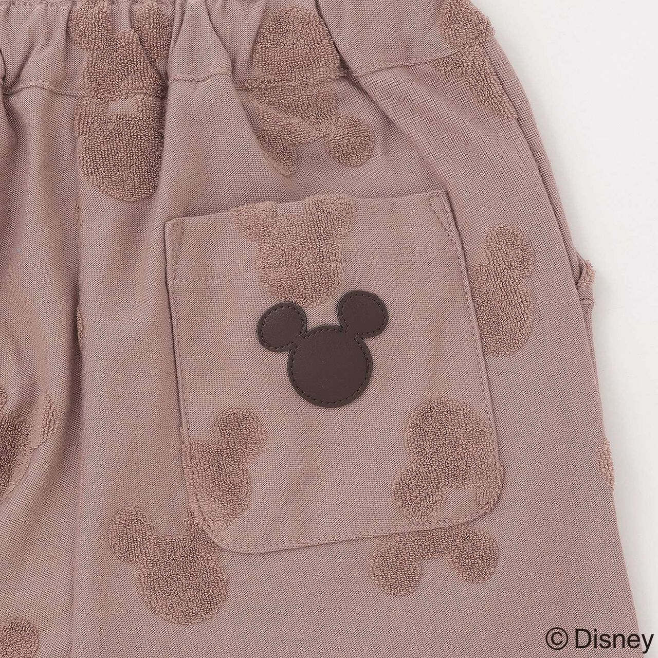 [Disney] Pile Jacquard Pattern Pants,Mocha brown, large image number 8
