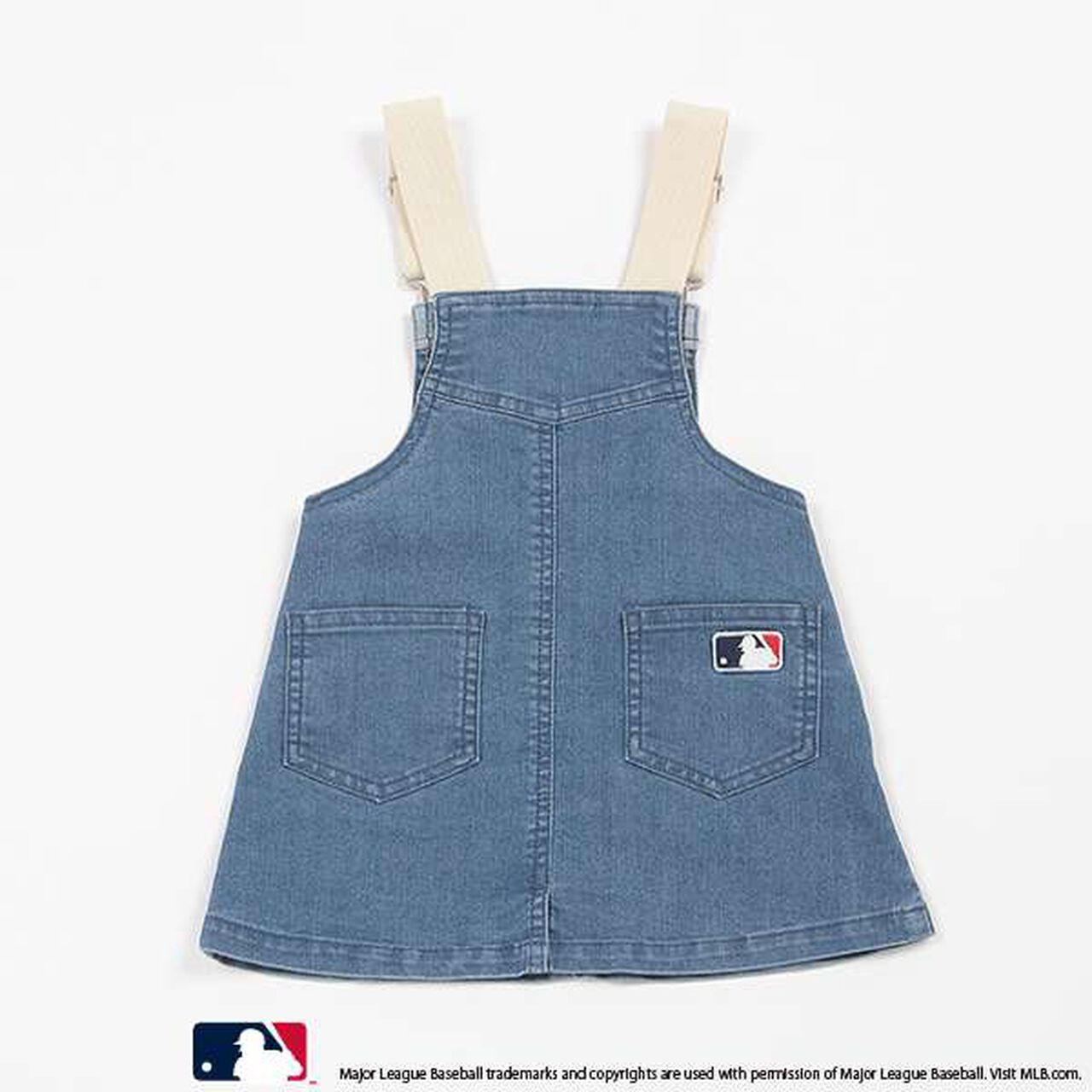MLB Kids' Overall Skirt,Off white, large image number 1