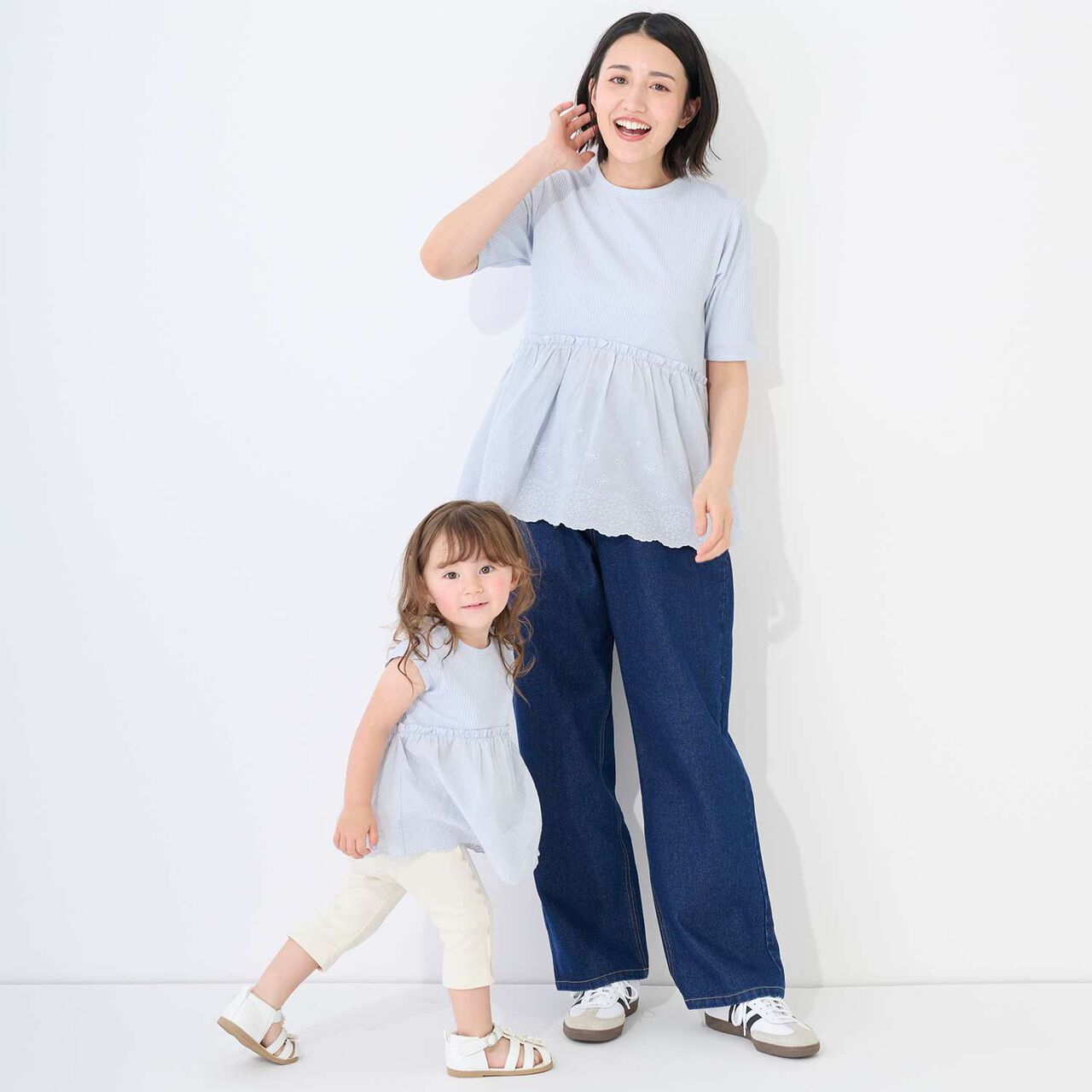 [Cool Touch] Lace Docking T-Shirt,Turquoise, large image number 3