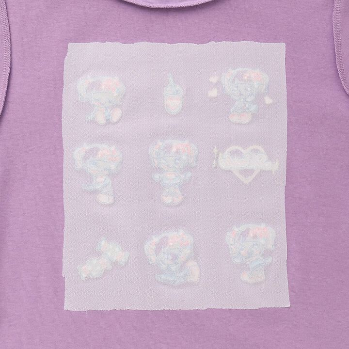 Shinako-chan Roleplay Short Sleeve T-Shirt for Adults,Purple, medium image number 4