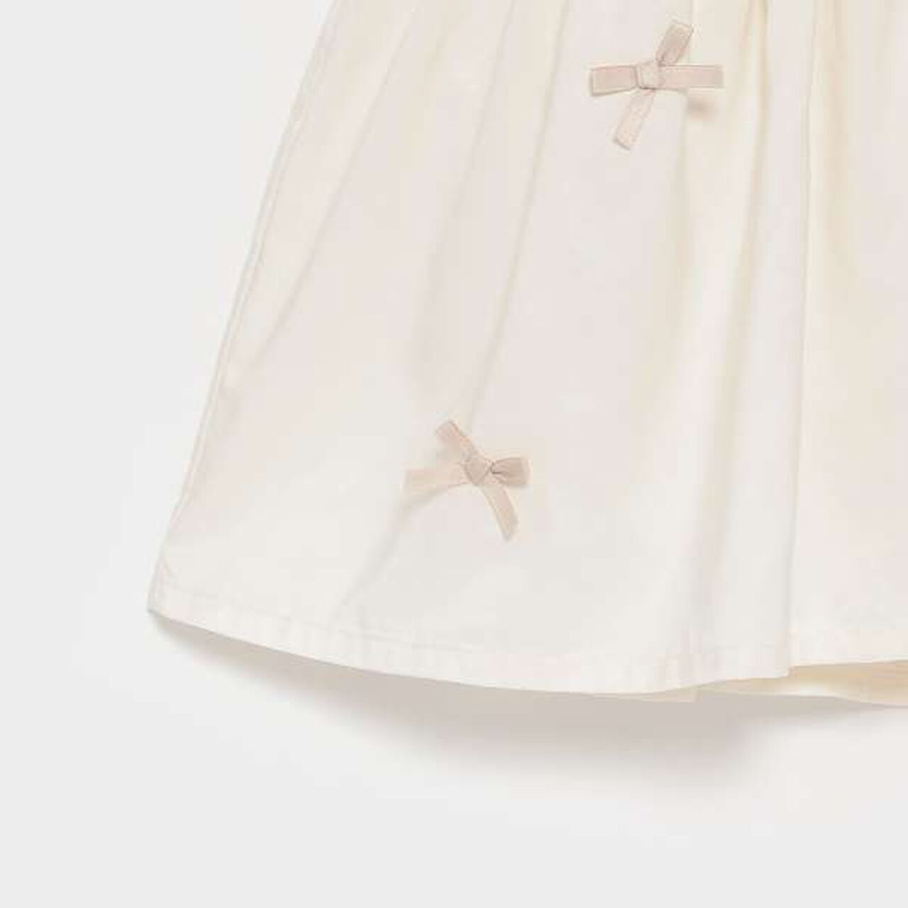 [Link] Ribbon Peplum Long T-Shirt,Ivory, large image number 3