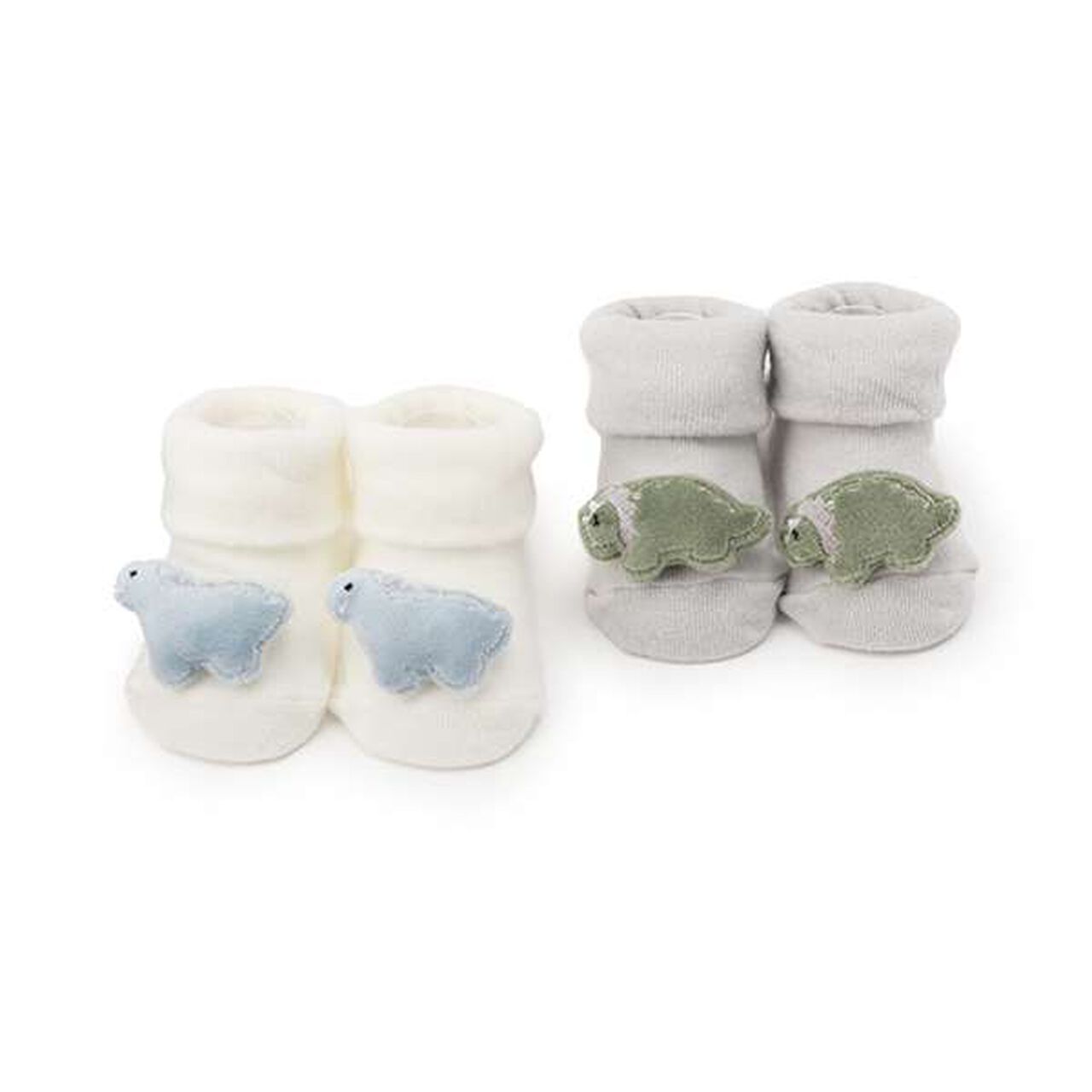 Dinosaur Cup Socks,Off white, large image number 2