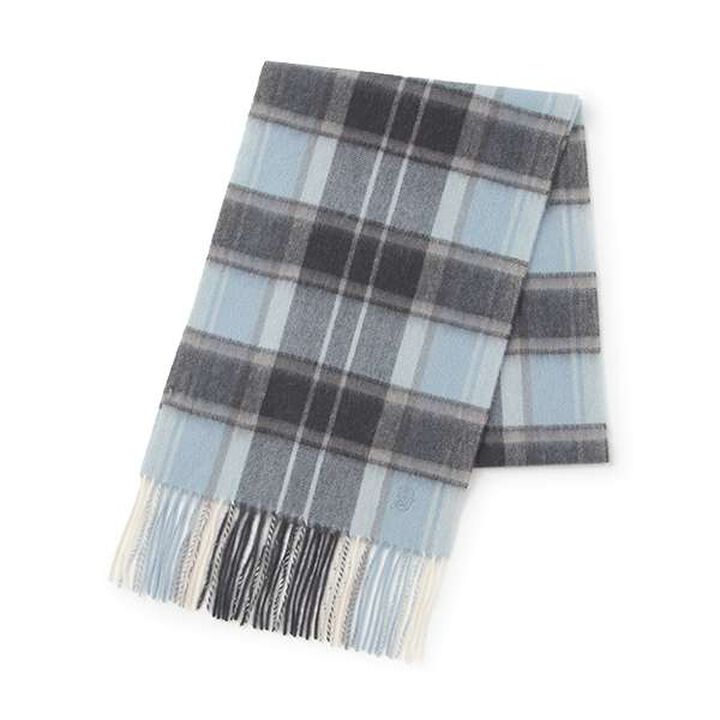 Cashmere Blend Wool Scarf,Deep blue, medium image number 6