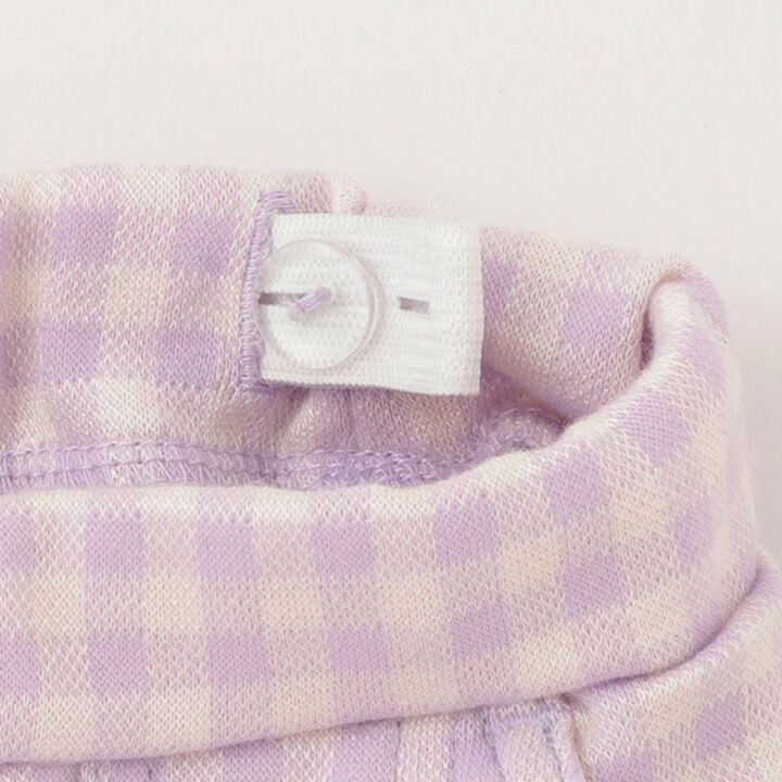 Gingham Check Cut Leggings,Lavender, medium image number 6