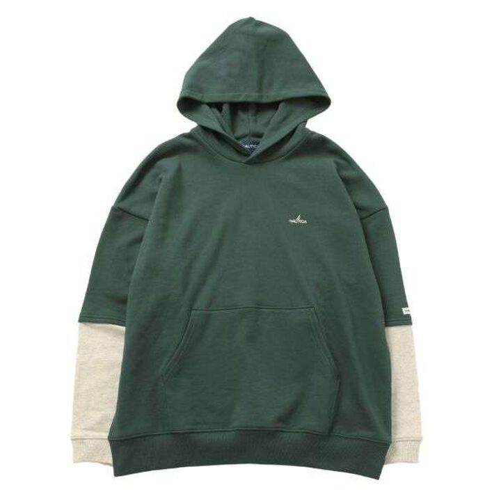 [NAUTICA] Layered Sleeve Parka,Blue, medium image number 9