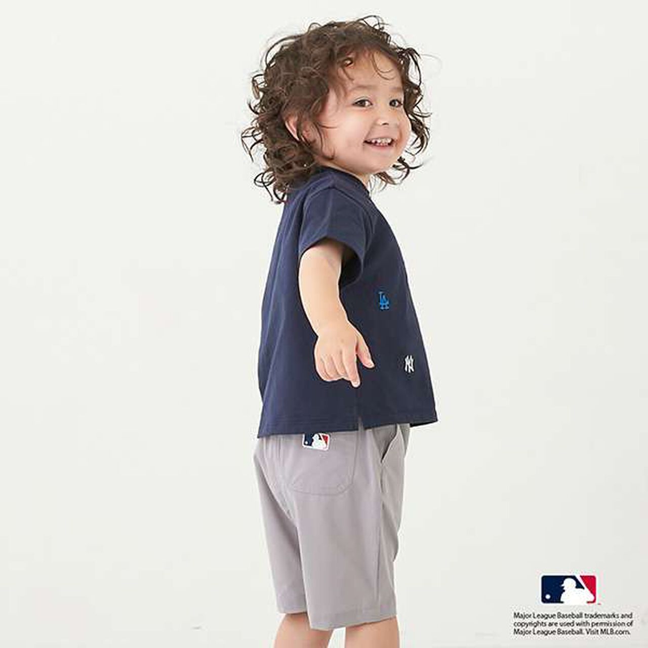 [MLB] Logo Embroidery T-Shirt,Smoke white, large image number 12