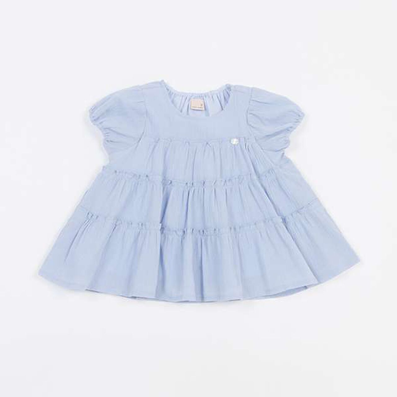 Smile Series Crinkled Tunic (Kids),Light gray, large image number 23