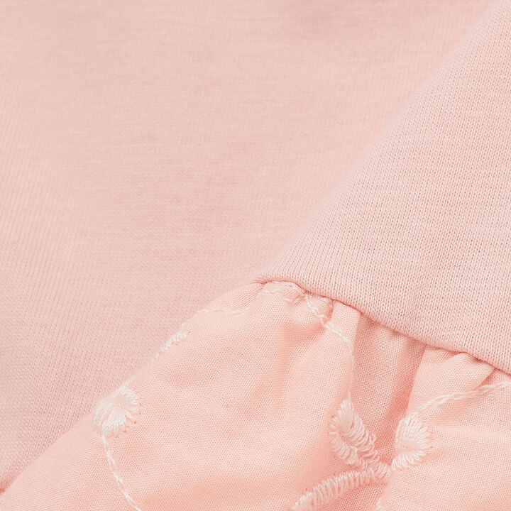 緞帶刺繡拼接上衣,黑色, medium image number 16