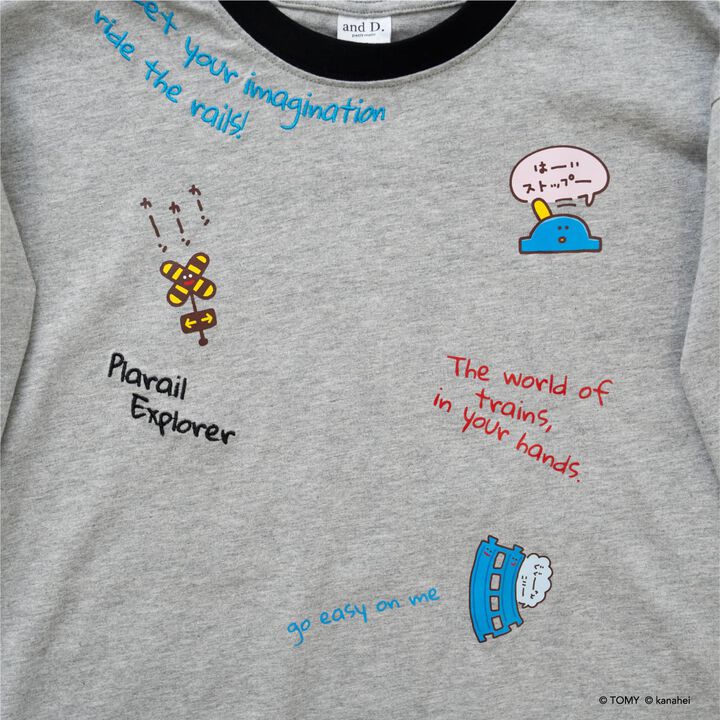 Gather! Plarails Icon Long Sleeve T-Shirt,Top gray, medium image number 16