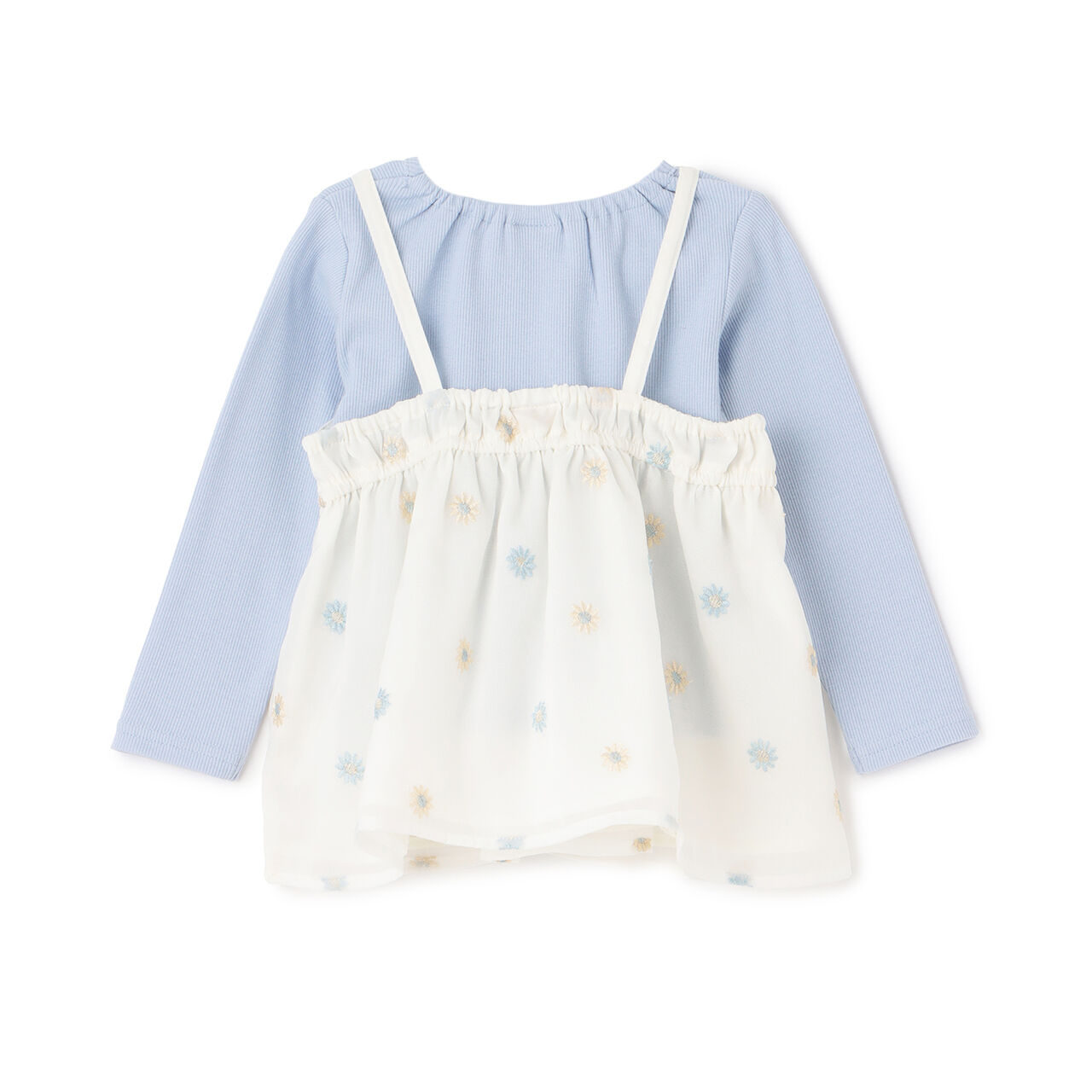 Link Floral Embroidery Tunic Set,Light blue, large image number 6