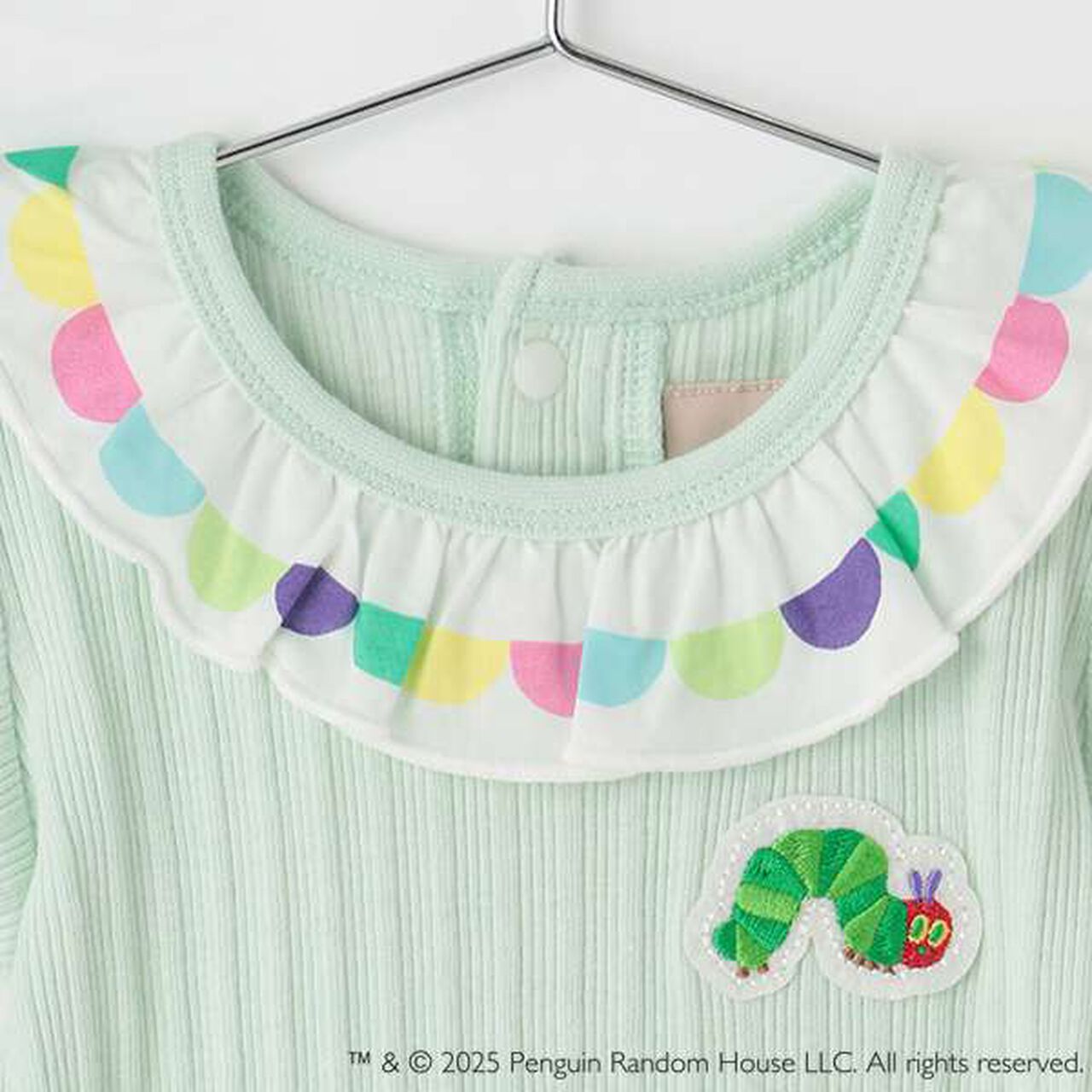 [Hungry Caterpillar] Frilled Collar Romper,Off white, large image number 5