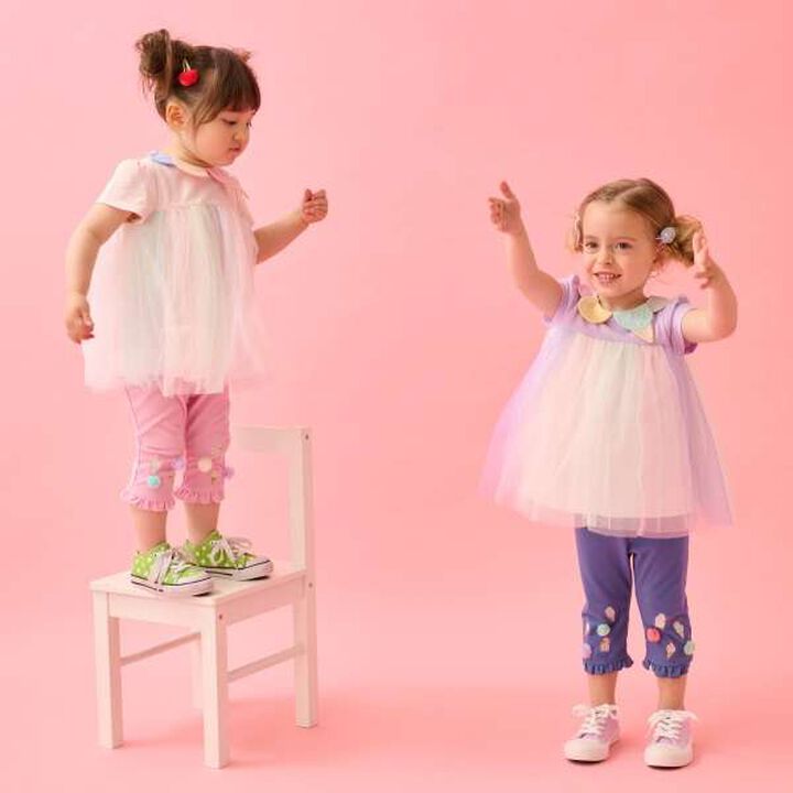 Ice Collar Tulle Tunic,Lavender, medium image number 15