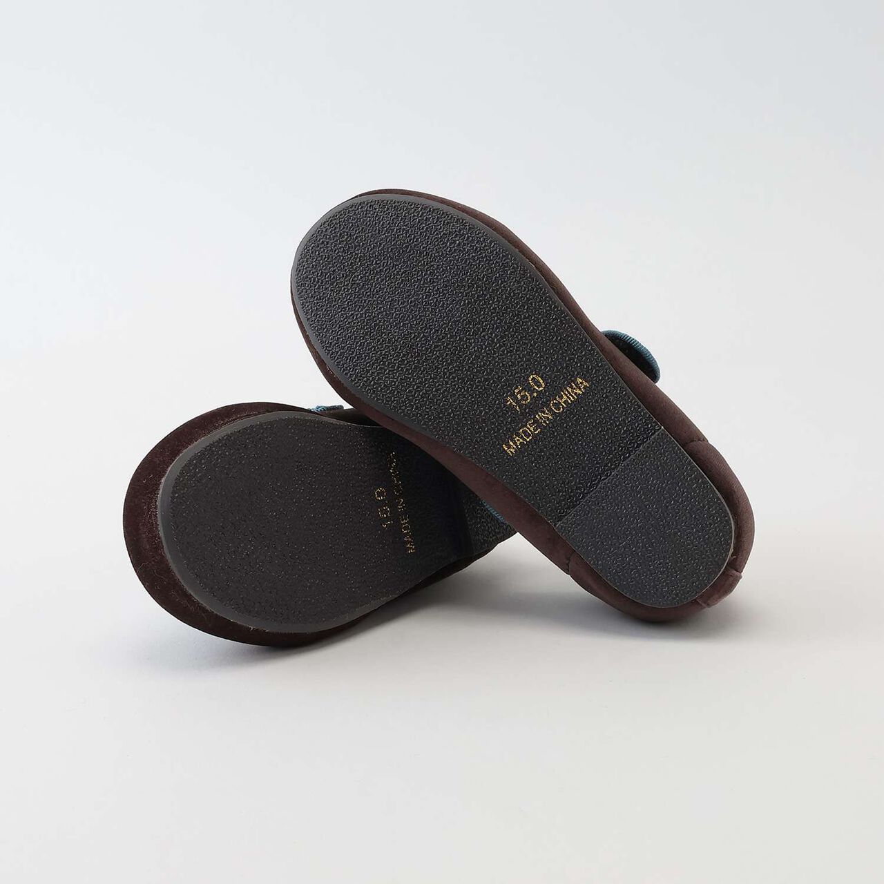 One Strap Velour Shoes,Dark red, large image number 7