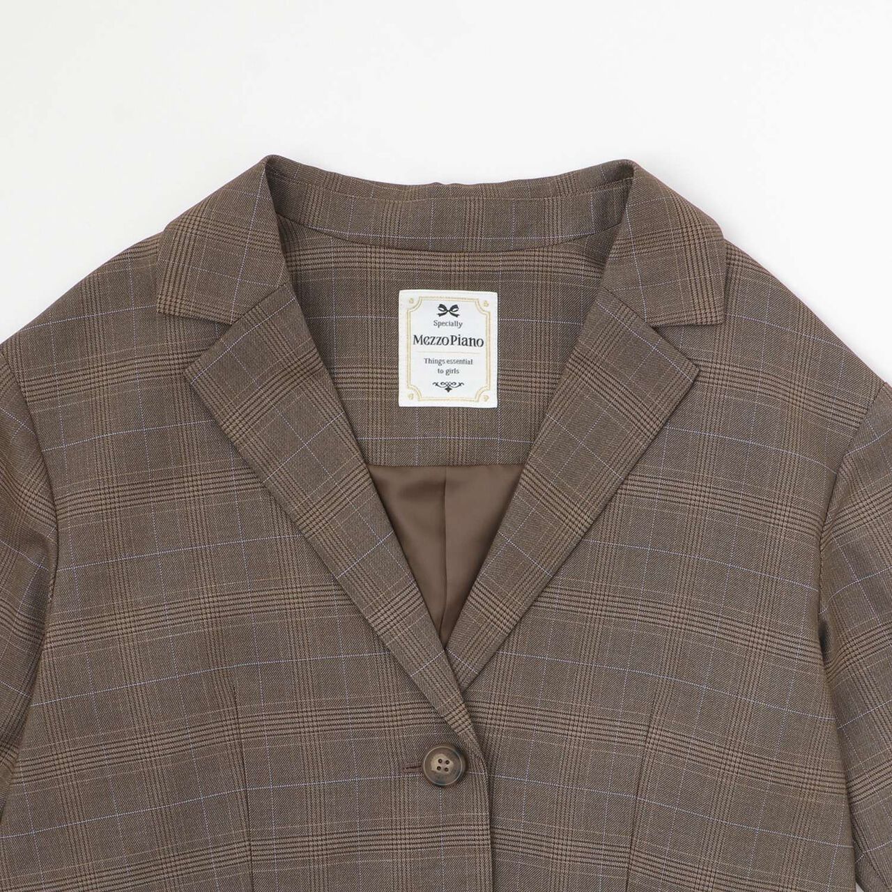 Tailored Ribbon Jacket,Brown, large image number 2