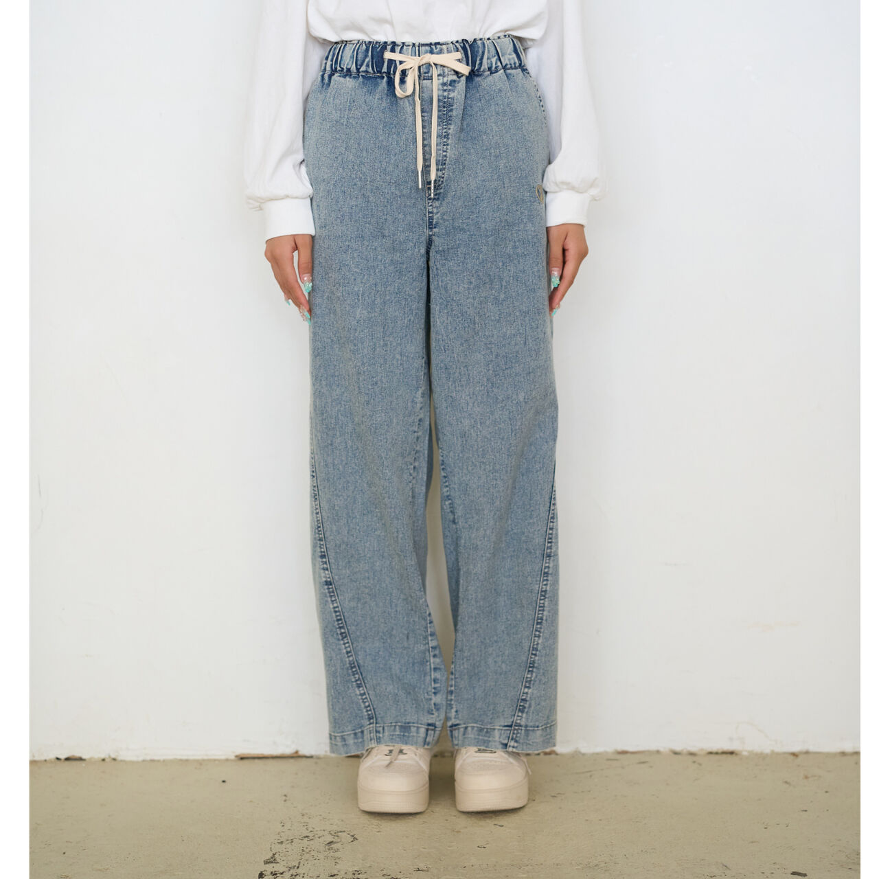 [ME DENIM] Stretch Quick-Dry Easy Pull-On Pants,Gray, large image number 21