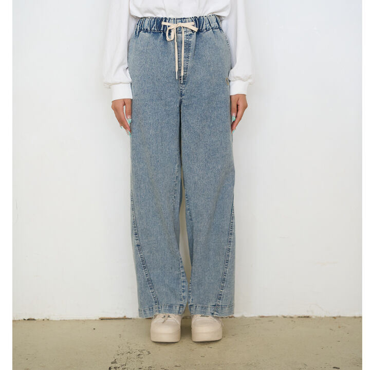 [ME DENIM] Stretch Quick-Dry Easy Pull-On Pants,Gray, medium image number 21