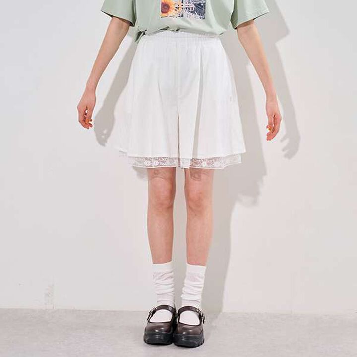 Lace Hem Culottes,, medium