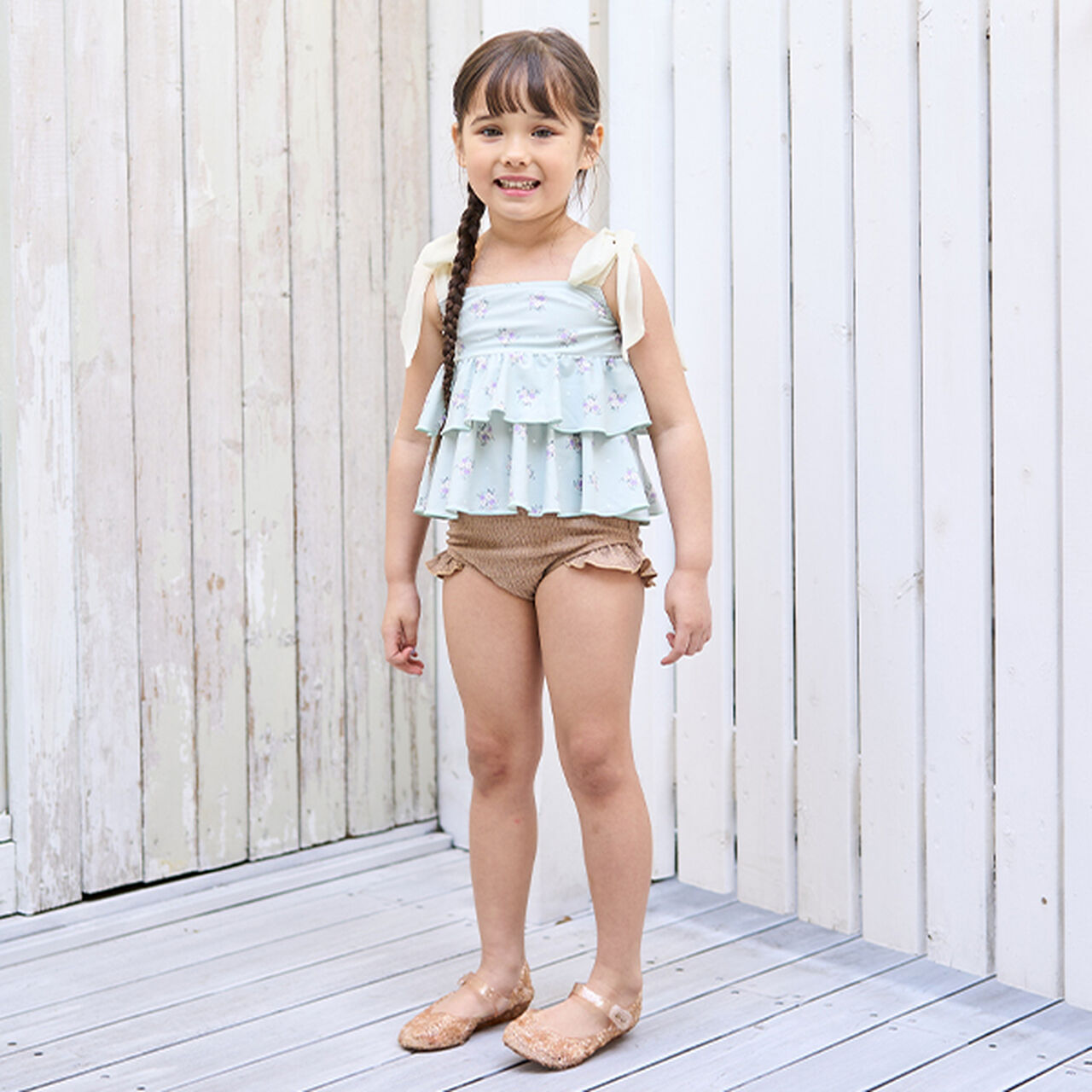 [SWIM] [UV Processing] Pattern Assorted Tiered Separates,Black, large image number 5