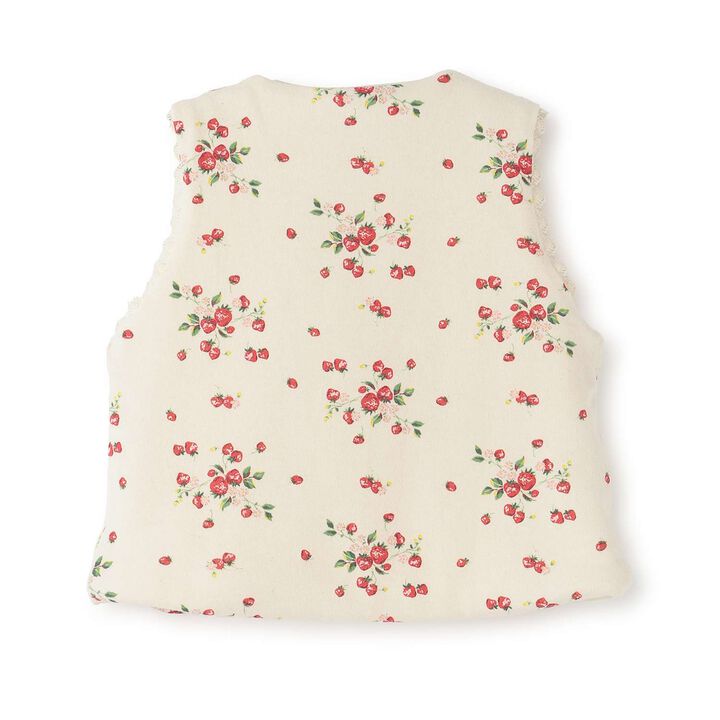 Wild Strawberry Organic Vest [Made in Japan],Pearl white, medium image number 1