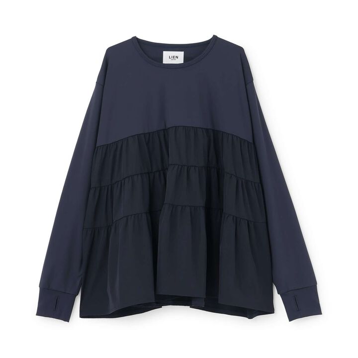 [SWIM] Link Tiered Rash Guard,Navy, medium image number 0