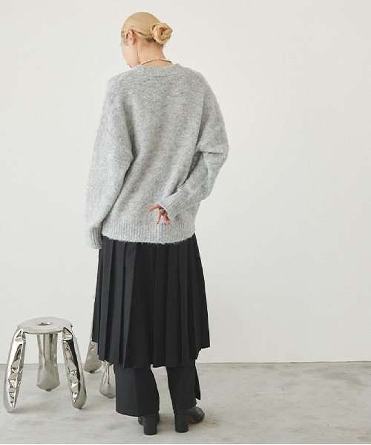 Knit Cardigan,Beige, large image number 15