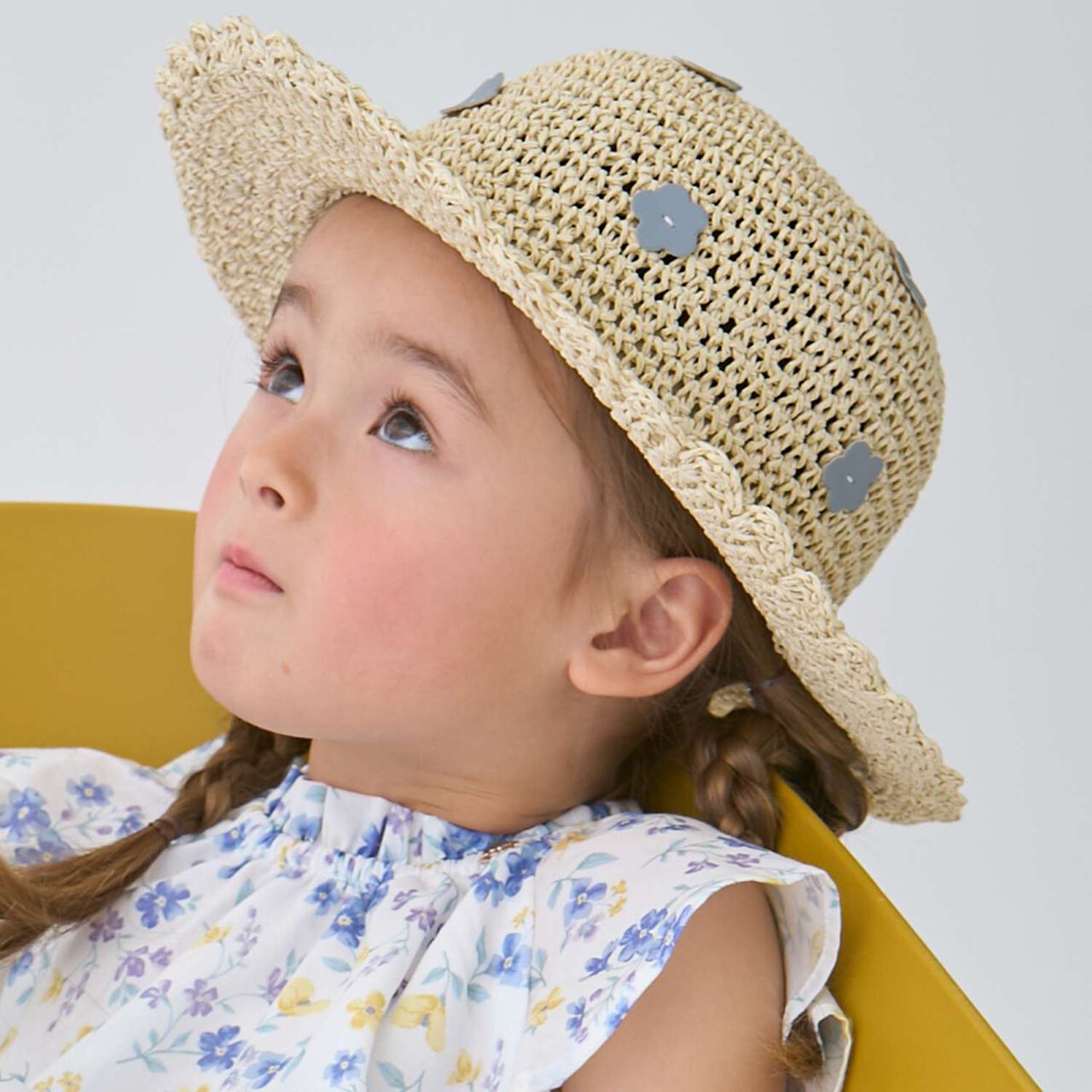 Link Flower Paper Hat,Light beige, large image number 1