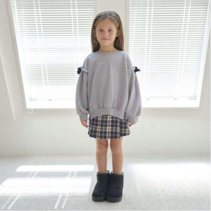 Tuck Pleated Skirt-Pants,Light gray, medium image number 19