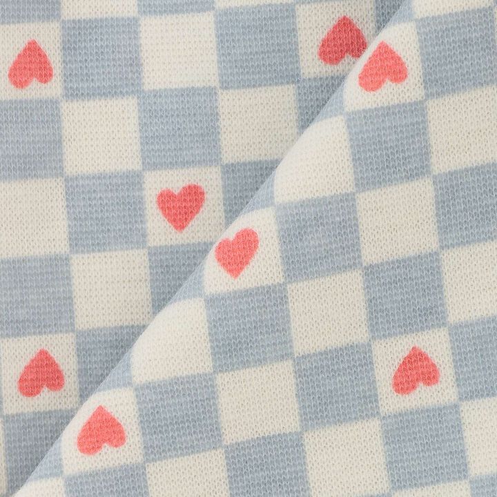[365D] Anti-Stain Jersey Knit Patterned 6/10 Leggings,Light blue, medium image number 12