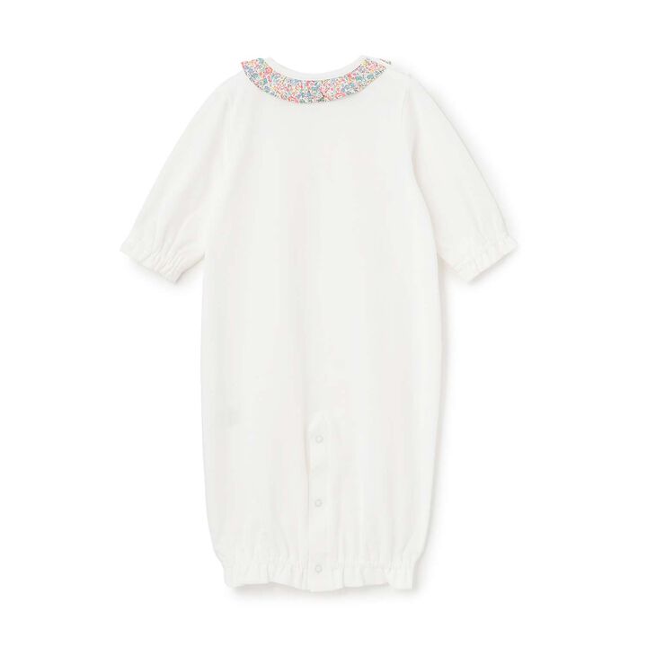 Liberty Rabbit & Bear Appliqu&eacute; 2WAY Romper,Pearl white, medium image number 1