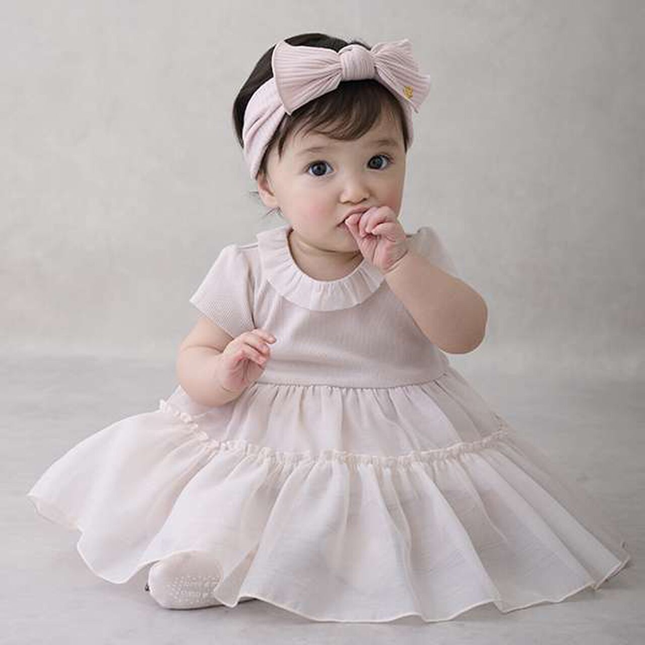 [Link] Organza OP Romper,Ivory, large image number 16