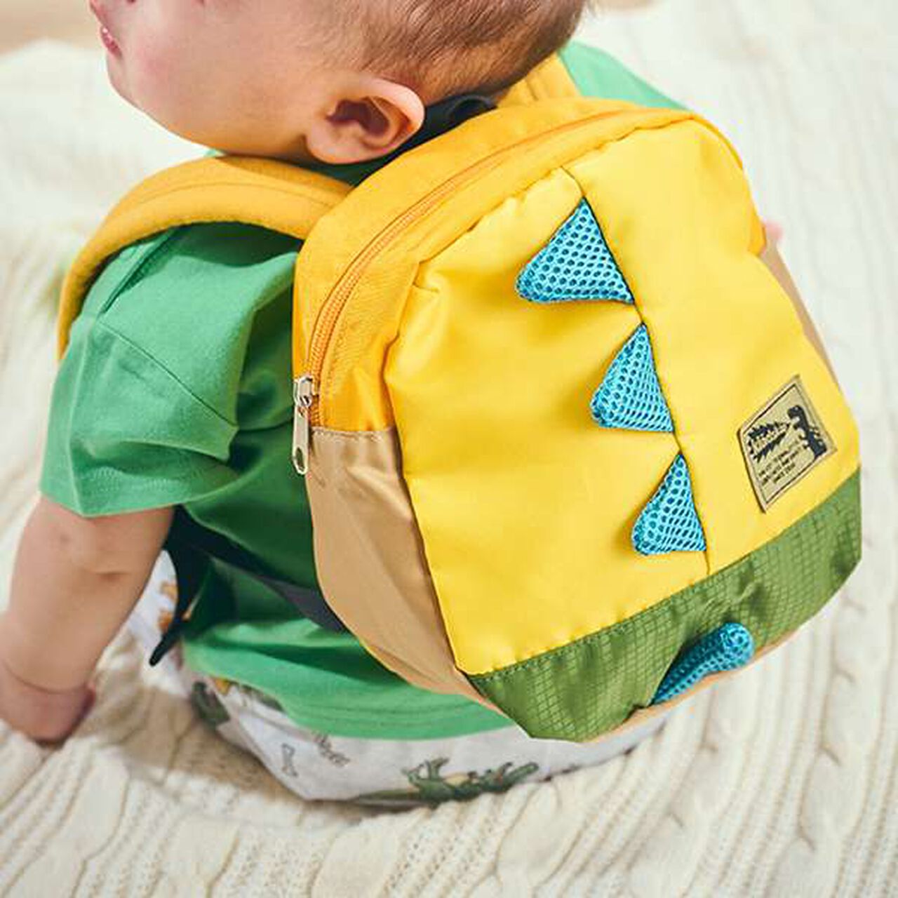 Dinosaur Mischief Baby Backpack,Green, large image number 12