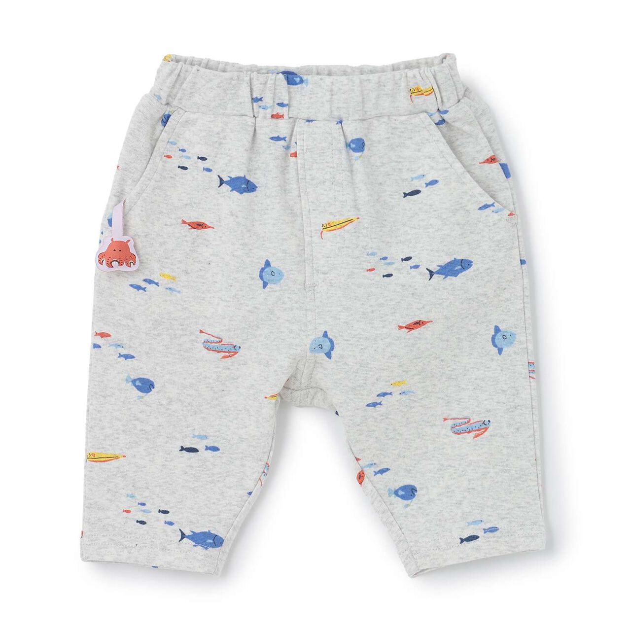 [Cool Touch] Marine Life 3/4 Leggings,Light blue, large image number 10