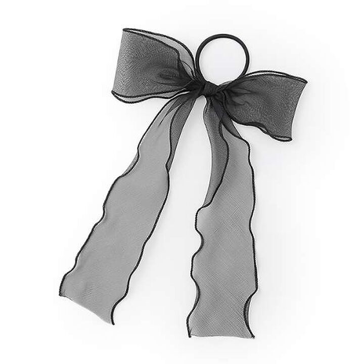 Chiffon Ribbon Hair Tie,Pink, medium image number 5