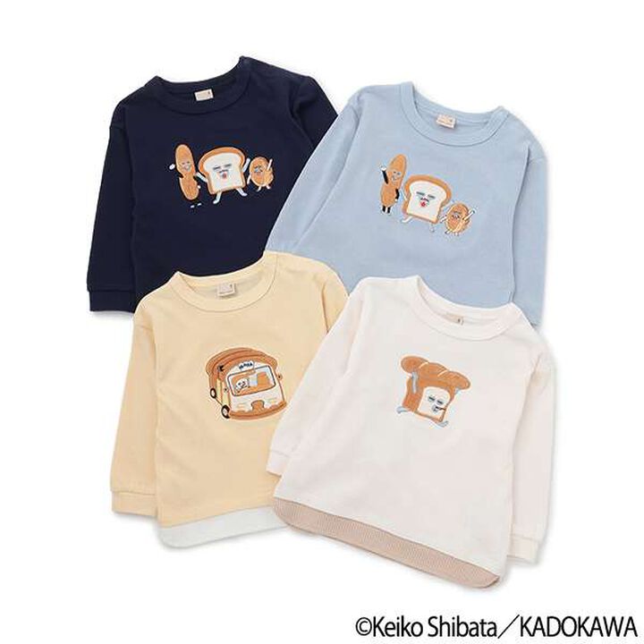 [Bread Thief] Appliqu&eacute; Long-Sleeve T-Shirt,Off white, medium image number 17