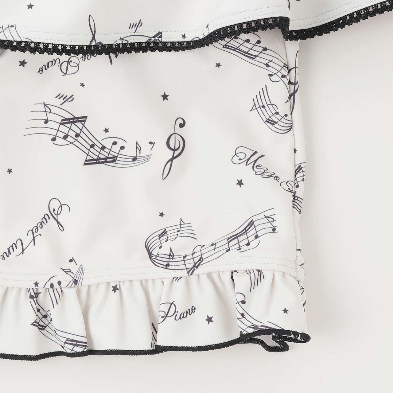 [SWIM] [UV Protection] Musical Note Frill Swimwear (2WAY),Ivory, large image number 5