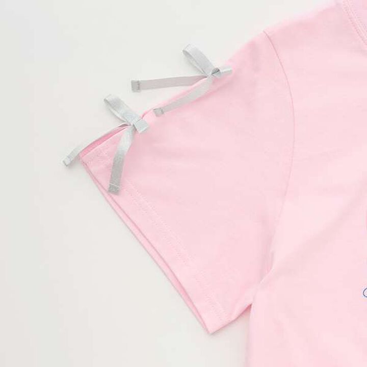 The Powerpuff Girls Sleeve Ribbon T-Shirt,Pink, medium image number 5