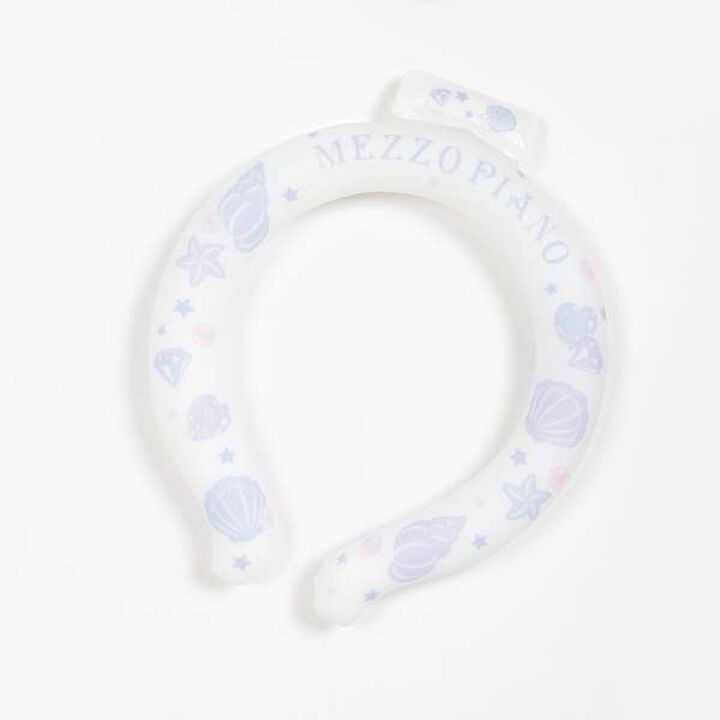 Shell Pattern Neck Cooling Tube,White, medium image number 1
