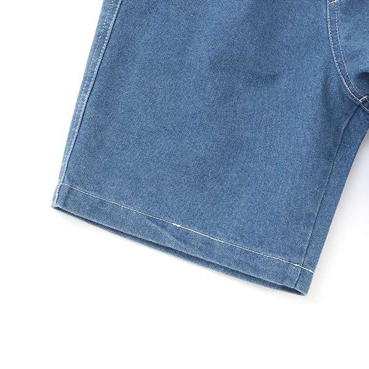 [SKIT0LY] Cool Sensation Denim Easy Half Pants,Light blue, large image number 5